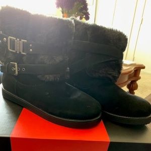 Ggaziena fur top boots size 8.5 m